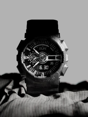 Watch on the fabric