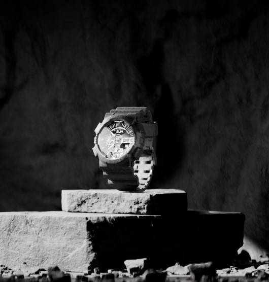 watch on stone